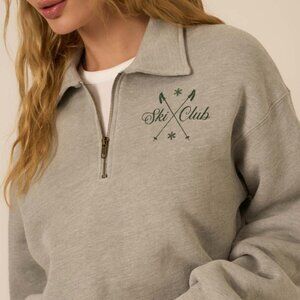 Ski Club Half Zip Sweatshirt